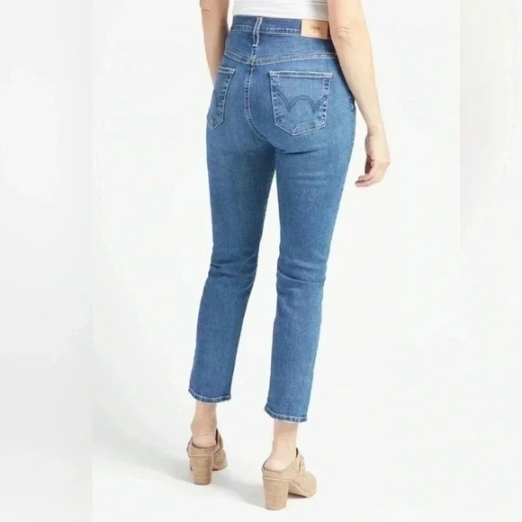 Edwin Elin Crop Straight Blue Jeans Women’s size 25 - Picture 4 of 15